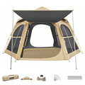 Outdoor Camping Tent 5-6 Person Instant Cabin Tent Pop Up Tents Waterproof